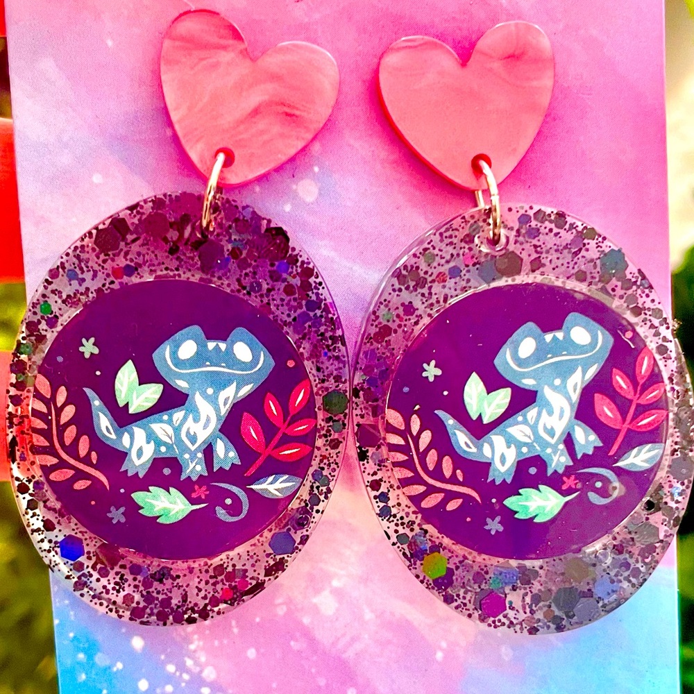 Bruni Frozen Acrylic Earrings